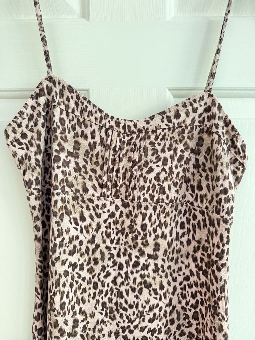 New Free People Leopard Print Tank Top - Pink - Picture 2 of 5